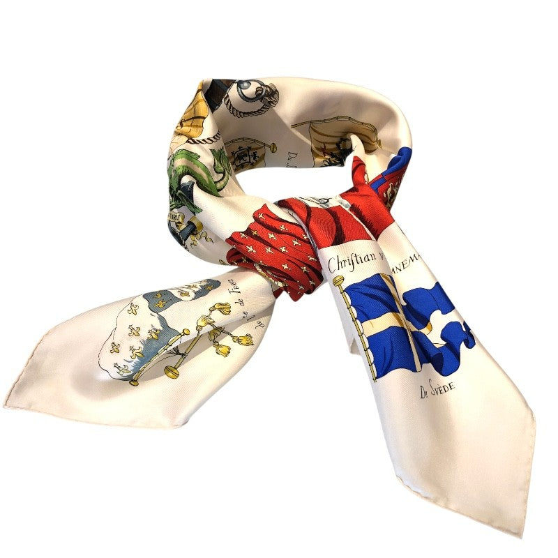 エルメス HERMES カレ90　PAVOIS マルチカラー シルク レディース スカーフ