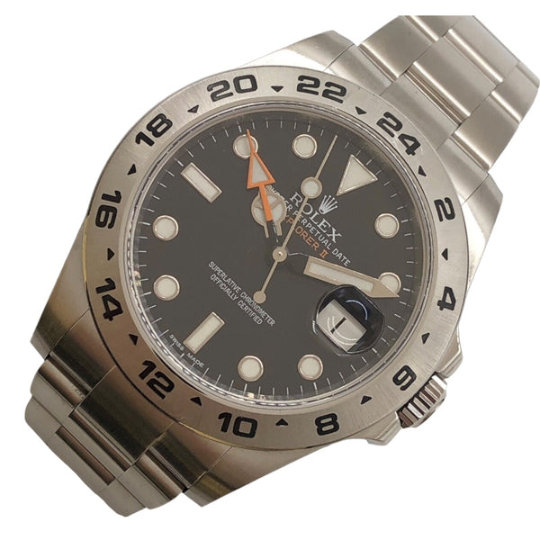 ロレックス ROLEX エクスプローラー2 216570 ブラック ステンレススチール メンズ 腕時計
