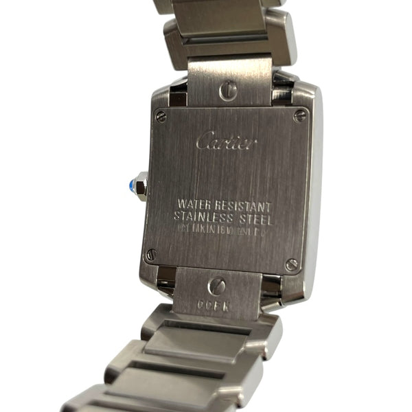 カルティエ Cartier タンクフランセーズ SM W51008Q3 ホワイト SS クオーツ レディース 腕時計