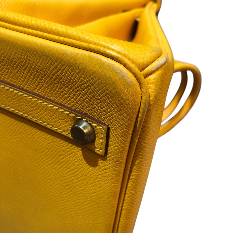 エルメス HERMES バーキン30 〇Y刻 イエロー　ゴールド金具 エプソン レディース ハンドバッグ