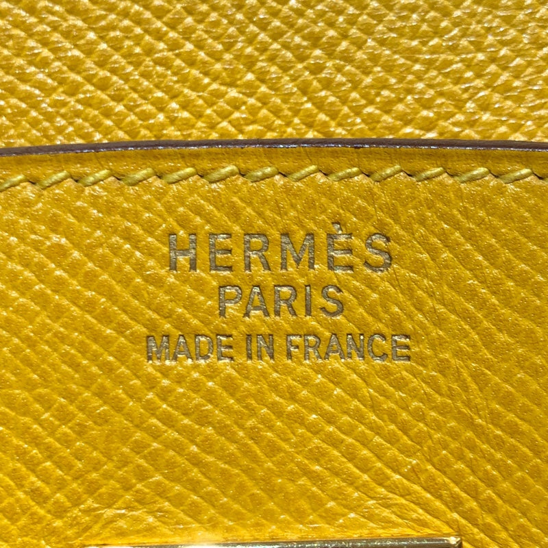 エルメス HERMES バーキン30 〇Y刻 イエロー　ゴールド金具 エプソン レディース ハンドバッグ