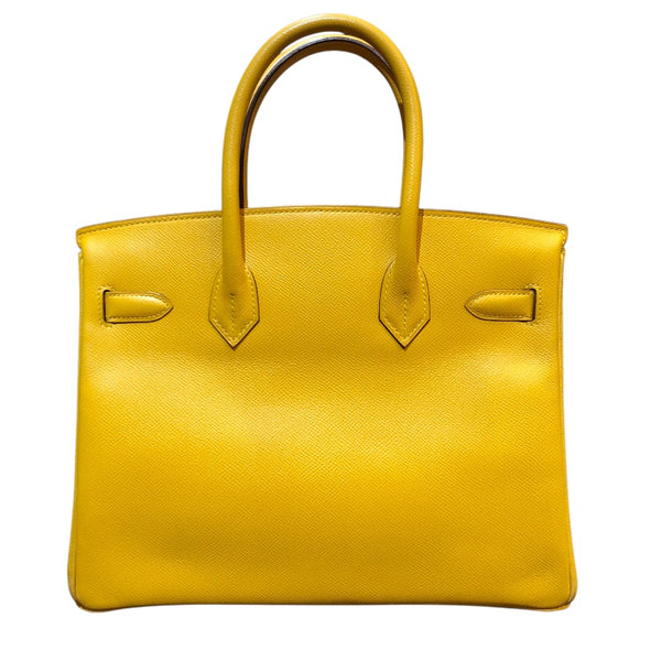 エルメス HERMES バーキン30 〇Y刻 イエロー　ゴールド金具 エプソン レディース ハンドバッグ
