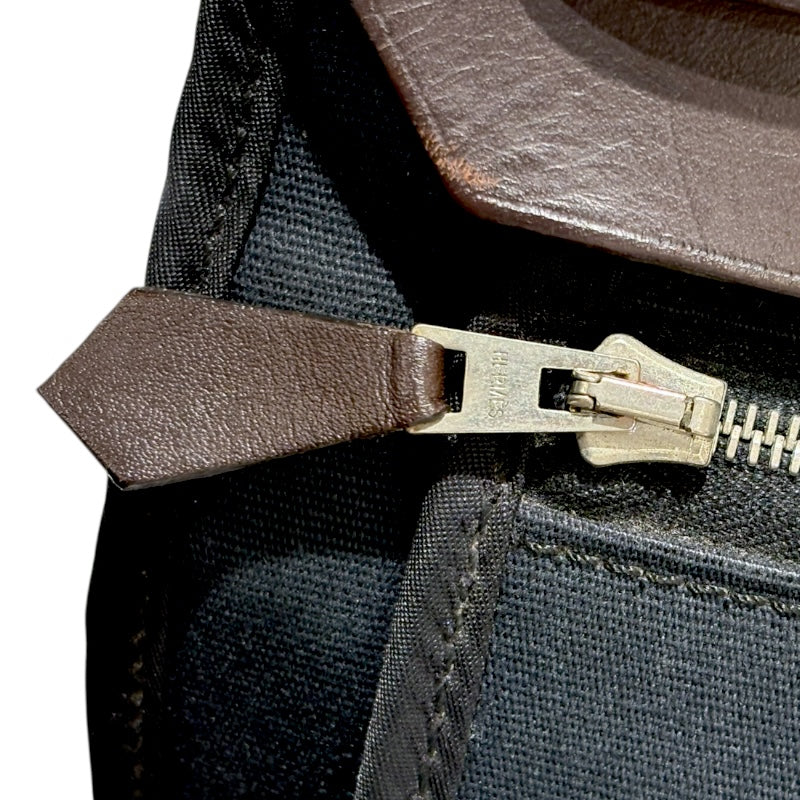 エルメス HERMES エールバッグジップPM ネイビー・エベーヌ トワル・バッシュハンター ユニセックス ショルダーバッグ