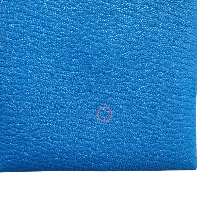 エルメス HERMES バスティア Y刻 ブルーフリーダ×キュイーブル　シルバー金具 エバーカラー レディース コインケース