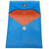 エルメス HERMES バスティア Y刻 ブルーフリーダ×キュイーブル　シルバー金具 エバーカラー レディース コインケース