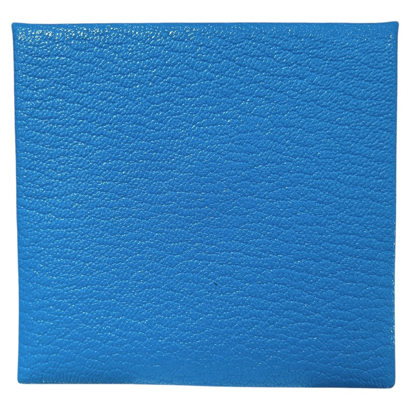 エルメス HERMES バスティア Y刻 ブルーフリーダ×キュイーブル　シルバー金具 エバーカラー レディース コインケース