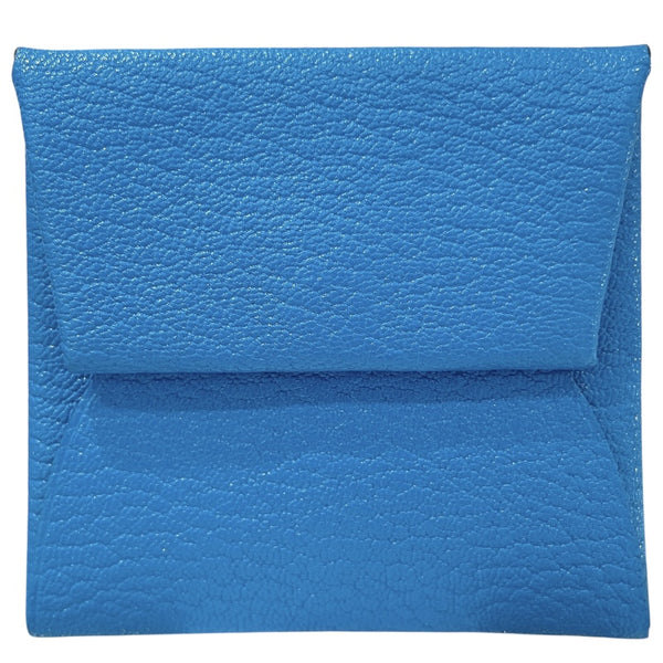 エルメス HERMES バスティア Y刻 ブルーフリーダ×キュイーブル　シルバー金具 エバーカラー レディース コインケース