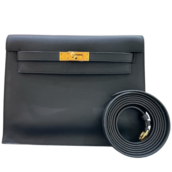 エルメス HERMES ケリーダンス B刻 ブラック・ゴールド金具 スイフト レディース ショルダーバッグ