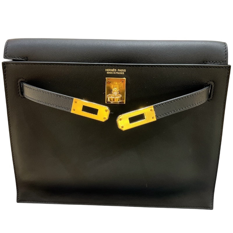 エルメス HERMES ケリーダンス B刻 ブラック・ゴールド金具 スイフト レディース ショルダーバッグ