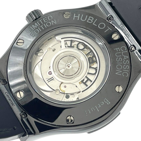 ウブロ HUBLOT クラシックフュージョン ベルルッティ オールブラック 511.CM.0500.VR.BER16 セラミック/チタン メンズ 腕時計