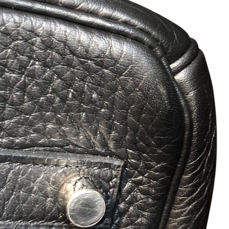 エルメス HERMES バーキン35 □P刻 ブラック・SV金具 トリヨン メンズ ハンドバッグ