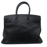 エルメス HERMES バーキン35 □P刻 ブラック・SV金具 トリヨン メンズ ハンドバッグ
