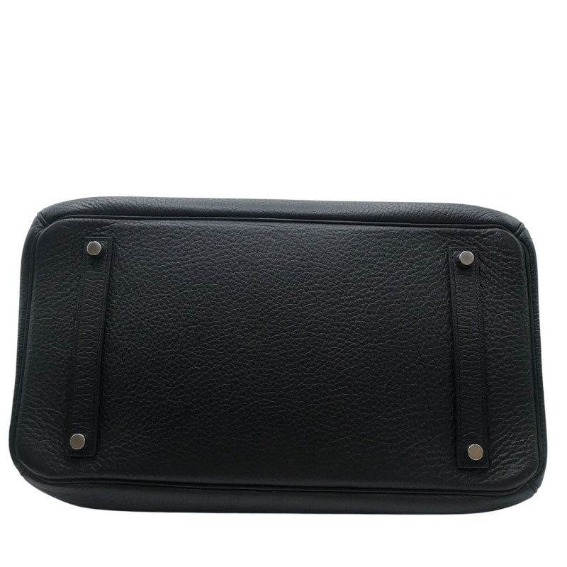 エルメス HERMES バーキン35 □P刻 ブラック・SV金具 トリヨン メンズ ハンドバッグ