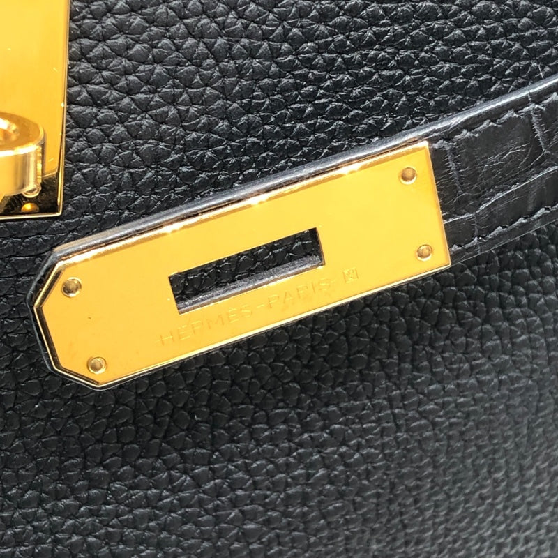 エルメス HERMES ケリー28　タッチ Ｚ刻 ブラック　ゴールド金具 トゴ・ポロサス レディース ハンドバッグ