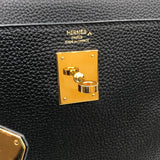 エルメス HERMES ケリー28　タッチ Ｚ刻 ブラック　ゴールド金具 トゴ・ポロサス レディース ハンドバッグ