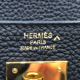 エルメス HERMES ケリー28　タッチ Ｚ刻 ブラック　ゴールド金具 トゴ・ポロサス レディース ハンドバッグ