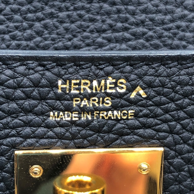 エルメス HERMES ケリー28　タッチ Ｚ刻 ブラック　ゴールド金具 トゴ・ポロサス レディース ハンドバッグ