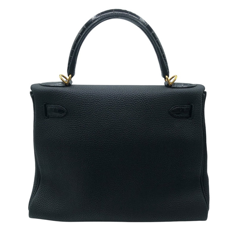 エルメス HERMES ケリー28　タッチ Ｚ刻 ブラック　ゴールド金具 トゴ・ポロサス レディース ハンドバッグ
