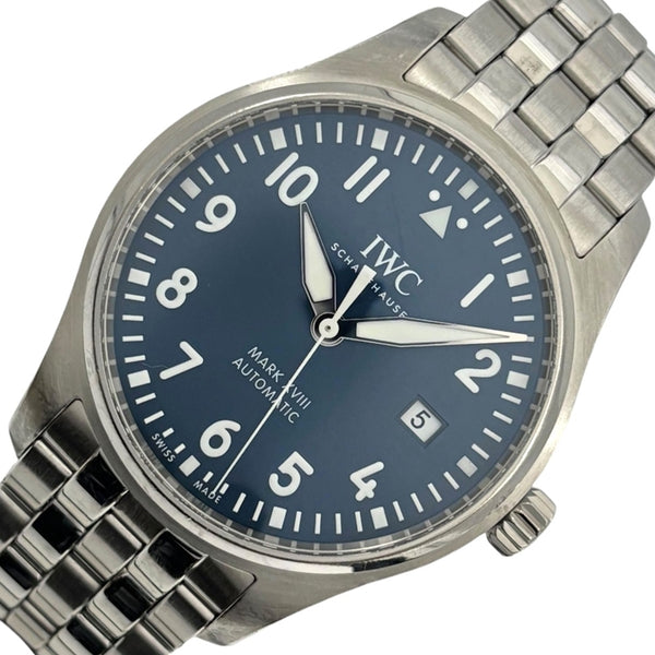 インターナショナルウォッチカンパニー IWC マーク18 プティプランス IW327016 ブルー SS メンズ 腕時計