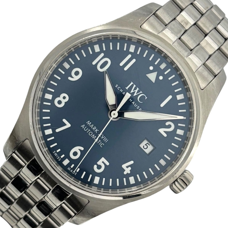 インターナショナルウォッチカンパニー IWC マーク18 プティプランス IW327016 ブルー SS メンズ 腕時計