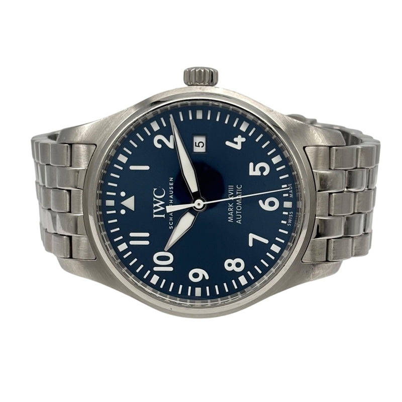 インターナショナルウォッチカンパニー IWC マーク18 プティプランス IW327016 ブルー SS メンズ 腕時計