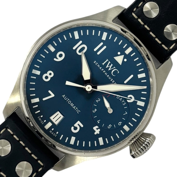 インターナショナルウォッチカンパニー IWC ビックパイロット ウォッチ プティプランス IW500916 ブルー SS/純正ベルト/純正バックル メンズ 腕時計