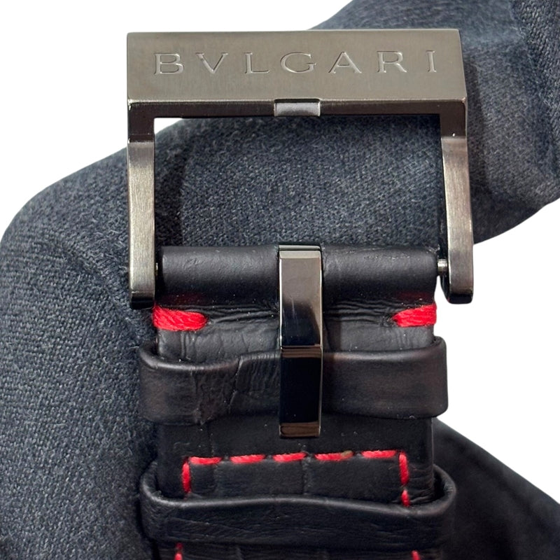 ブルガリ BVLGARI オクト ヴェロチッシモ ケンオクヤマ リミテッド BGO41 SCH(BG041 BSLDHC/KO) ブラック SS メンズ 腕時計
