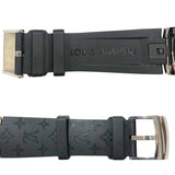 ルイ・ヴィトン LOUIS VUITTON タンブールストリートダイバー　ネオンブラック QA122 ブラック×イエロー SS×ラバー メンズ 腕時計