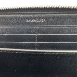 バレンシアガ BALENCIAGA エブリデイ　ロングジップウォレット ブラック レザー ユニセックス 長財布