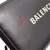 バレンシアガ BALENCIAGA エブリデイ　ロングジップウォレット ブラック レザー ユニセックス 長財布