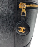 シャネル CHANEL ココマーク　バニティバッグ A01998 ブラック/ゴールド金具 牛革 キャビア レディース ハンドバッグ