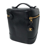 シャネル CHANEL ココマーク　バニティバッグ A01998 ブラック/ゴールド金具 牛革 キャビア レディース ハンドバッグ