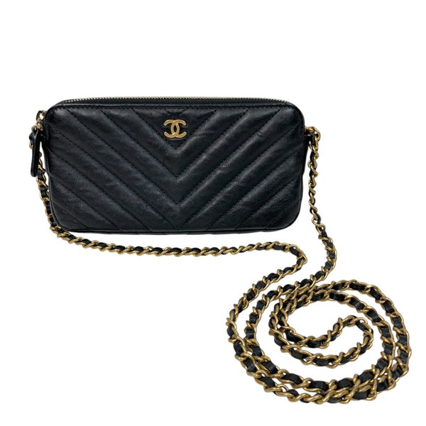 シャネル(CHANEL)シャネル Vステッチ チェーンウォレット