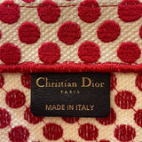 クリスチャン・ディオール Christian Dior ブックトート ミディアム M1296 レッド・ドット トワル レディース トートバッグ