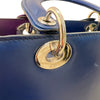 クリスチャン・ディオール Christian Dior レディディライトミディアム M0565 ブルー・グラデーション　シルバー金具 レディース ショルダーバッグ