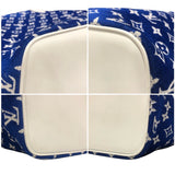 ルイ・ヴィトン LOUIS VUITTON ネヴァーフルMM  M46220 ブルー モノグラムジャガードベルベット ユニセックス ハンドバッグ