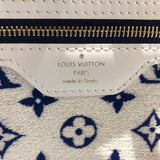 ルイ・ヴィトン LOUIS VUITTON ネヴァーフルMM  M46220 ブルー モノグラムジャガードベルベット ユニセックス ハンドバッグ