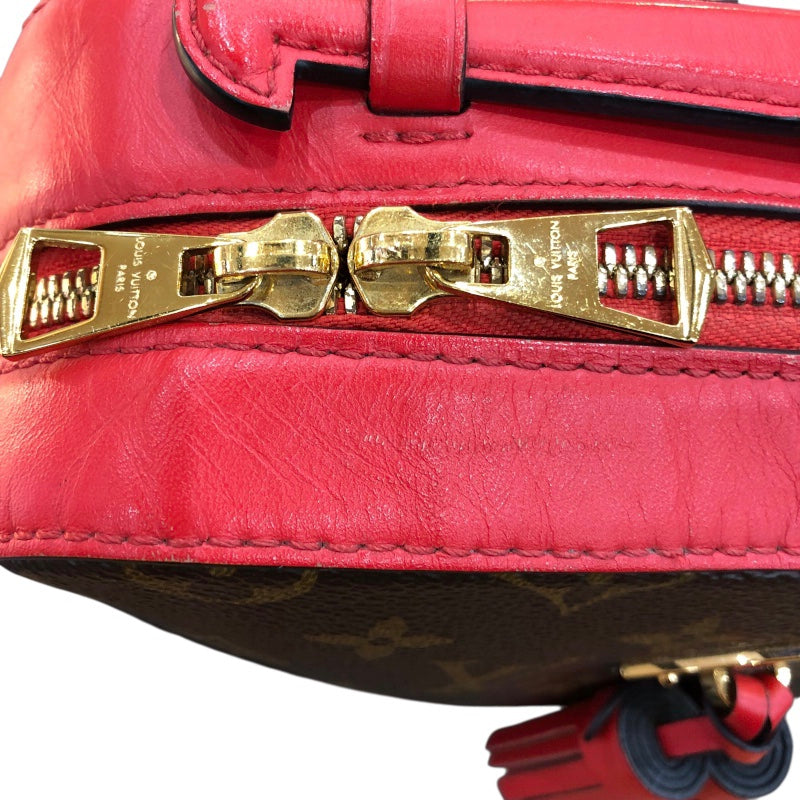 ルイ・ヴィトン LOUIS VUITTON サントンジュ M43556 レッド/ゴールド金具 モノグラム レディース ショルダーバッグ