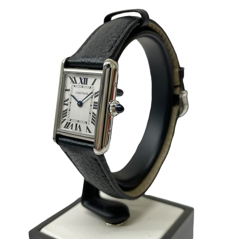 カルティエ Cartier タンクマストSM WSTA0042 アイボリー SS/レザー レディース 腕時計