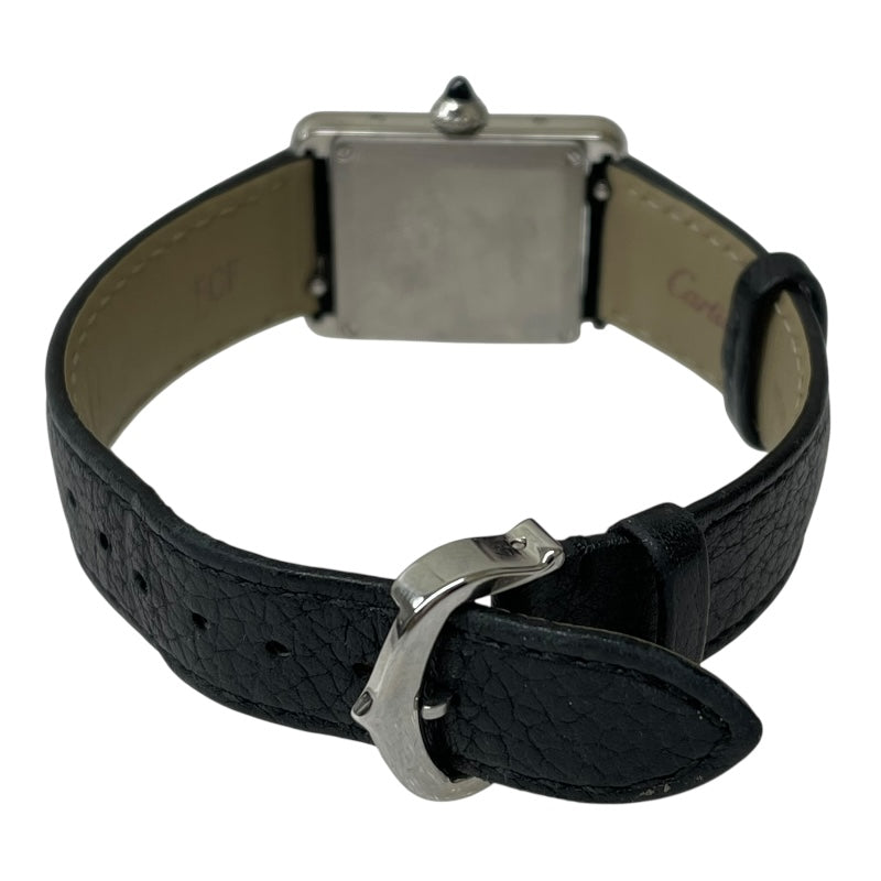 カルティエ Cartier タンクマストSM WSTA0042 アイボリー SS/レザー レディース 腕時計