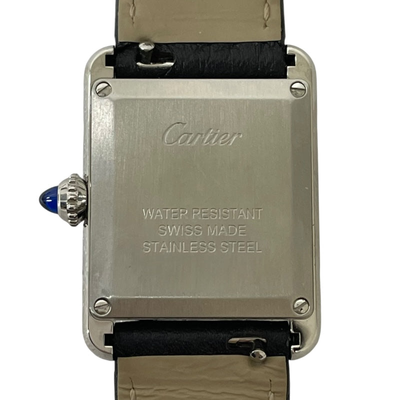 カルティエ Cartier タンクマストSM WSTA0042 アイボリー SS/レザー レディース 腕時計
