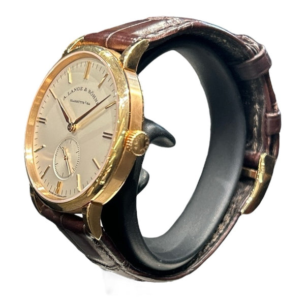 ランゲ＆ゾーネ A.LANGE&SOHNE サクソニア LSLS2194AD K18ピンクゴールド/革ベルト 手巻き メンズ 腕時計