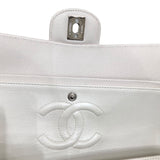 シャネル CHANEL マトラッセ２５ クリーム レザー キャビアスキン ユニセックス ショルダーバッグ