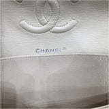 シャネル CHANEL マトラッセ２５ クリーム レザー キャビアスキン ユニセックス ショルダーバッグ