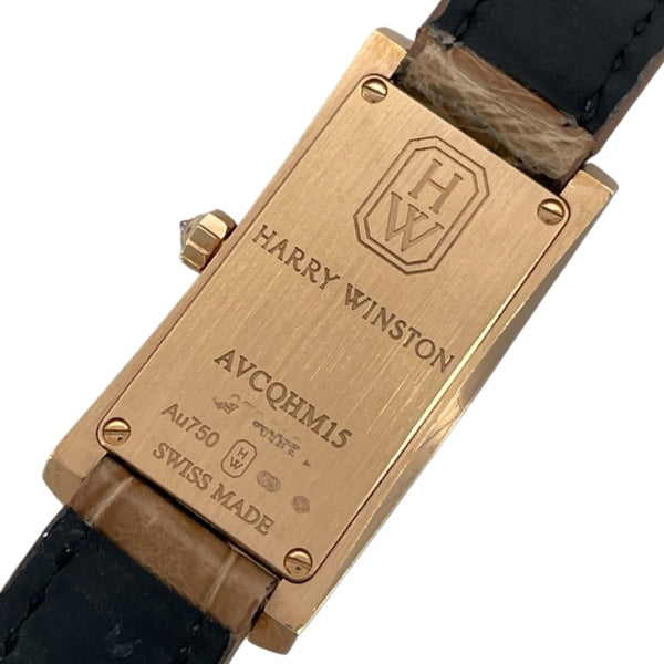 ハリーウィンストン HARRY WINSTON アヴェニューC ミニ AVCQHM16RR001 シルバー K18PG クオーツ レディース 腕時計
