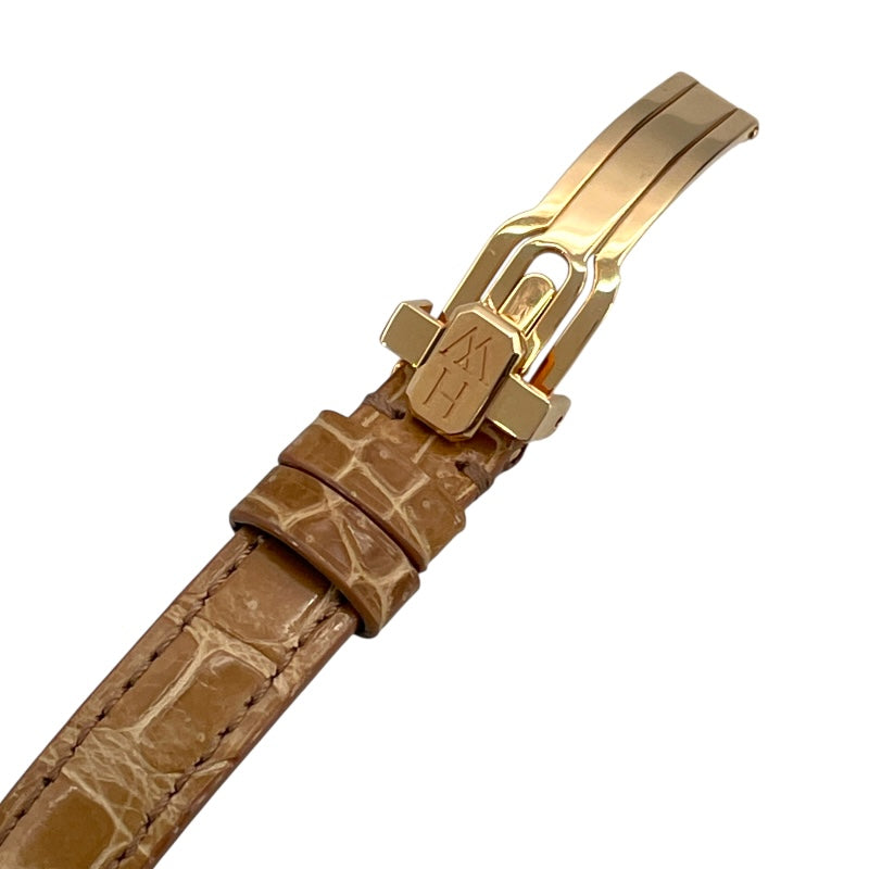 ハリーウィンストン HARRY WINSTON アヴェニューC ミニ AVCQHM16RR001 シルバー K18PG クオーツ レディース 腕時計