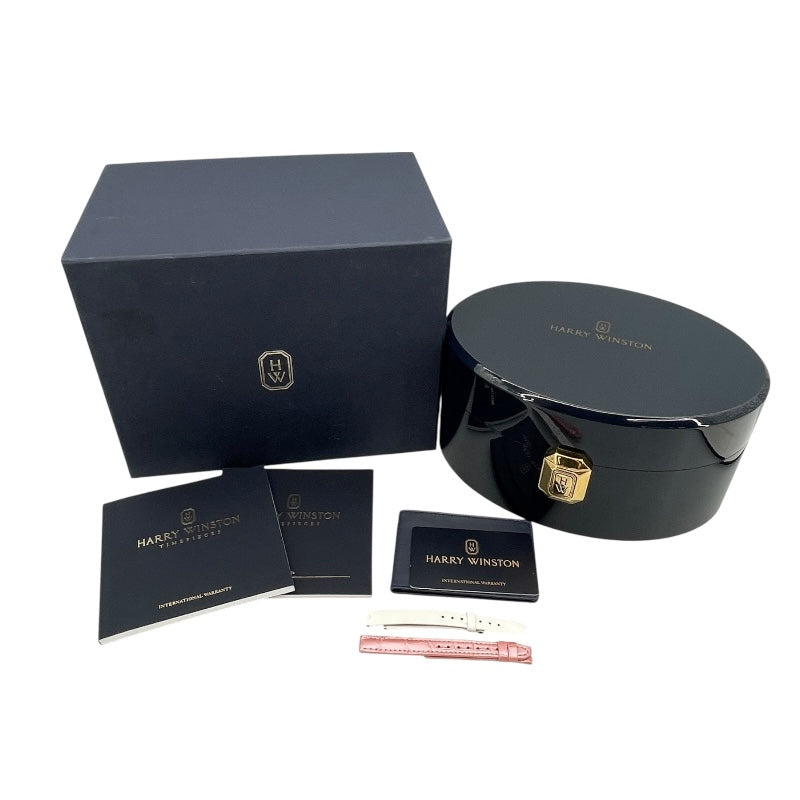 ハリーウィンストン HARRY WINSTON アヴェニューC ミニ AVCQHM16RR001 シルバー K18PG クオーツ レディース 腕時計