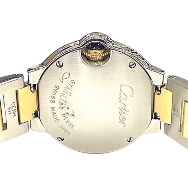 カルティエ Cartier バロンブルードゥ　カルティエ　28mm W69007Z3 K18/SS レディース 腕時計