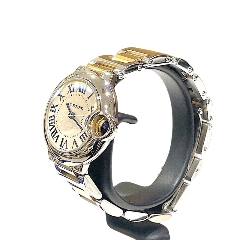 カルティエ Cartier バロンブルードゥ　カルティエ　28mm W69007Z3 K18/SS レディース 腕時計