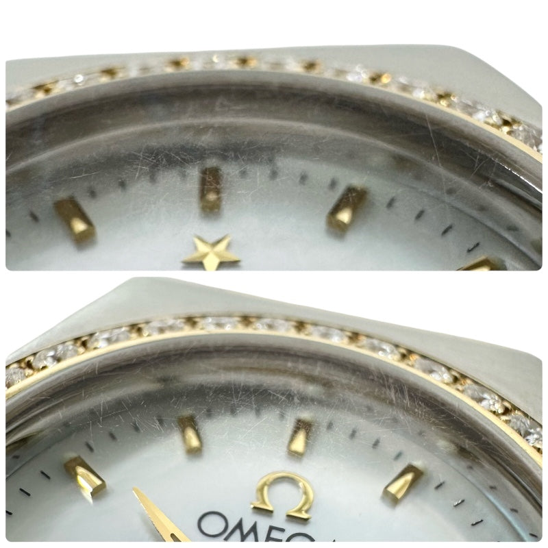 オメガ OMEGA コンステレーション ミニ 22.5ｍｍ ホワイトシェル 1267.70 YG/SS クオーツ レディース 腕時計